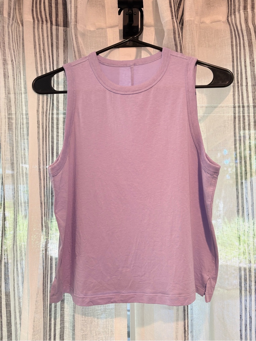 Lululemon Classic-Fit Cotton-Blend cropped Tank Top in Purple Ash